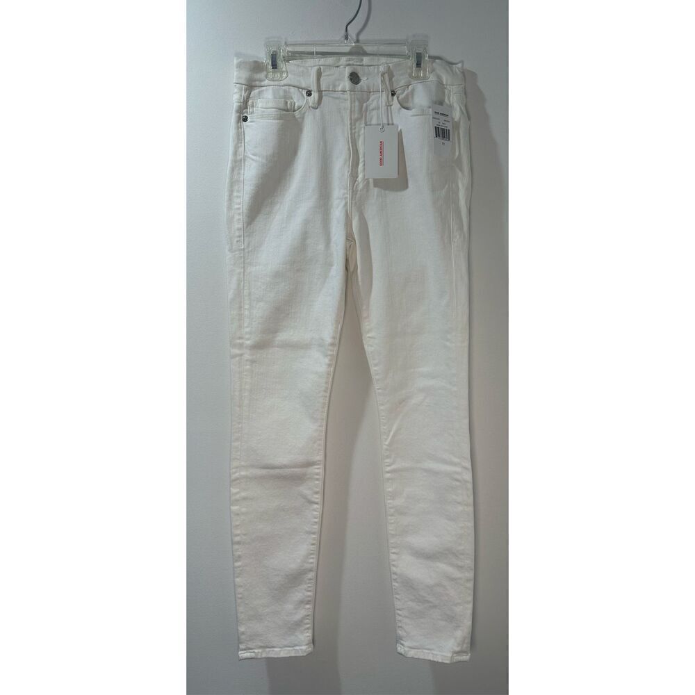 Good American women’s white skinny crop denim jeans NWT #14-1674
